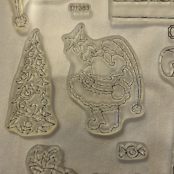 Santa’s List D1383 stamp set - Picture 4 of 10